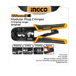 INGCO HMPCN2468R Modular Plug Crimper