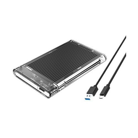 ORICO 2179C3 2.5-Inch Transparent Aluminum Black External Hard Drive Enclosure