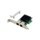 Intel OT-ST7279 PCIe x1 82571-T2 Dual Port Gigabit Ethernet Network Card